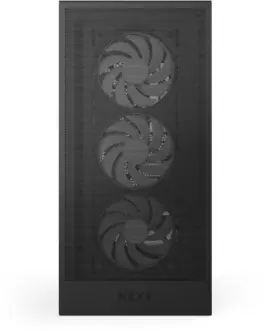 Alternative view of Кутия за компютър NZXT H5 Flow RGB 2024 Black, Mid-Tower