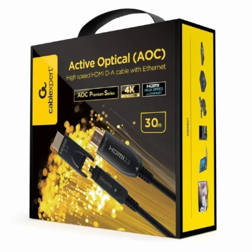Alternative view of Gembird кабел AOC High Speed HDMI with ethernet 30 m with адаптер D/A