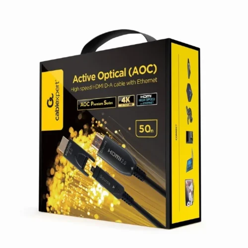 Alternative view of Gembird кабел AOC High Speed HDMI with ethernet 50 m with адаптер D/A