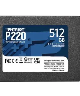 Patriot SSD 512GB P220 550/500 MB/s SATA 3 2.5 inches