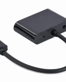 Alternative view of Gembird HDMI male to HDMI female + VGA female адаптер with audio and extra power port