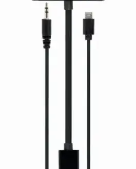 Gembird HDMI male to HDMI female + VGA female адаптер with audio and extra power port