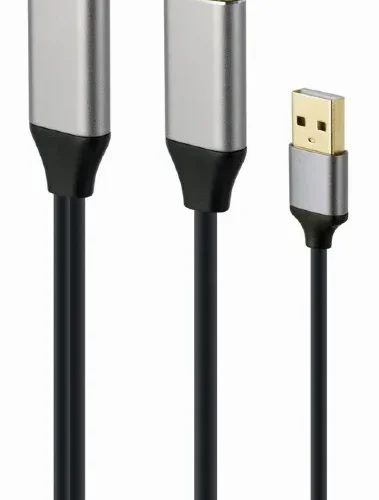 Alternative view of Gembird адаптер HDMI to DP 4K M 60Hz USB-A poweчервен