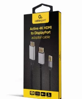 Gembird адаптер HDMI to DP 4K M 60Hz USB-A poweчервен