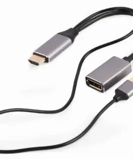 Gembird адаптер HDMI to DP 4K 60Hz USB-A poweчервен