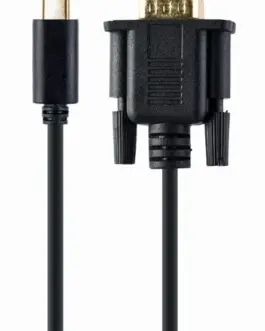 Gembird кабел USB-C to VGA male 1920x1080 60Hz