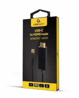 Alternative view of Gembird кабел USB-C to HDMI male 4K 30Hz 2m