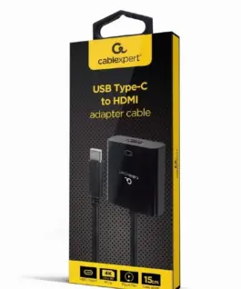 Alternative view of Gembird адаптер USB-C for HDMI 4K 60Hz female 15 cm