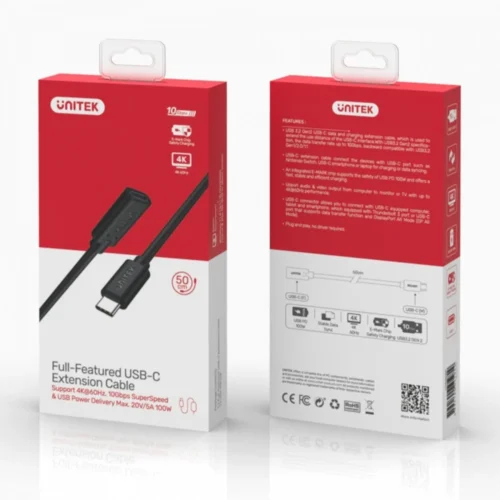Alternative view of Unitek удължителен кабел USB-C ,M/F,1,5m,C14086BK-1,5M
