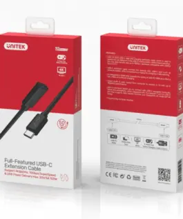 Alternative view of Unitek удължителен кабел USB-C 3.1, 1m, C14086BK-1M