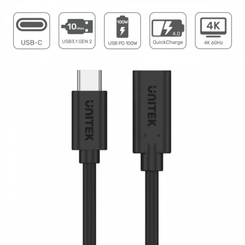 Unitek удължителен кабел USB-C 3.1