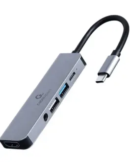 Gembird адаптер USB-C 5in1 PD HDMI Audio USB 3.1 USB 2.0