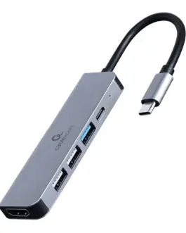 Gembird адаптер USB-C 5in1 PD HDMI USB 3.1 USB 2.0x2