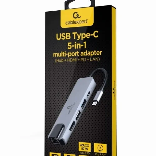Gembird адаптер USB-C 5in1