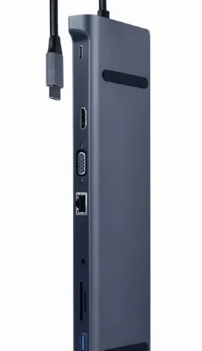 Gembird Hub USB-C PD GbE VGA HDMI 3xUSB 3.1 card