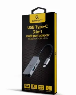 Alternative view of Gembird Hub USB-C PD HDMI USB 3.1