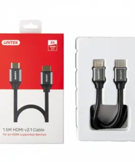 Alternative view of Unitek HDMI кабел M/M 5m, v2.1,8K,120Hz,UHD,C140W