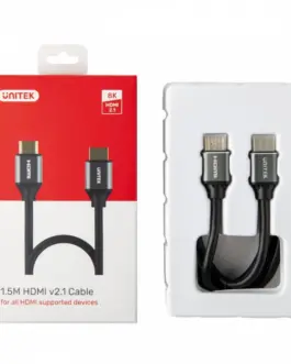 Alternative view of Unitek HDMI кабел M/M 5m, v2.1,8K,120Hz,UHD,C140W