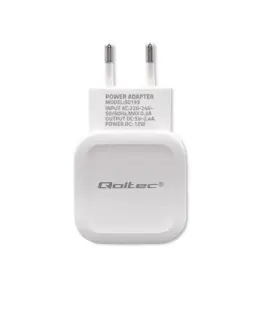 Qoltec зарядно 12W 5V 2.4A USB бял