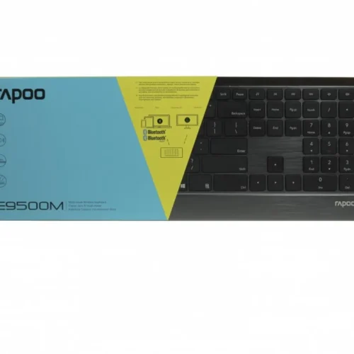Alternative view of RAPOO Wireless клавиатура E9500M UI черен