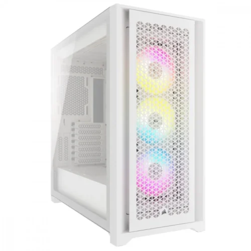 Corsair кутия за компютър iCUE 5000D RGB Airflow True бял