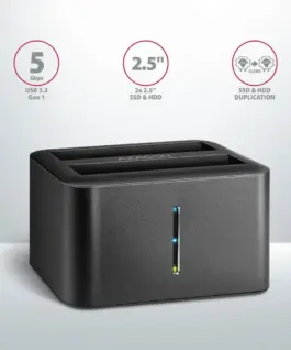 Alternative view of AXAGON AXAGON ADSA-D25, USB 3. 2 Gen 1 2xSata 6G 2.5in