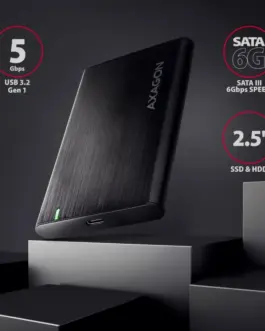 Alternative view of AXAGON AXAGON EE25-A6C USB-C 3 .2 GEN 1 SATA 6G 2.5inc