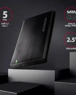 Alternative view of AXAGON AXAGON EE25-A6M USB 3.2 GEN 1 SATA 6G 2.5inch