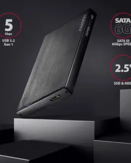 Alternative view of AXAGON External ALINE Box EE25-XA6 USB 3.2 Gen 1 - SATA 6G 2.5