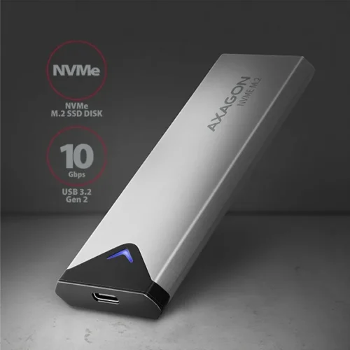 Alternative view of AXAGON Box EEM2-UG2 USB-C 3.2 Gen 2 - M.2 NVMe SSD 42-80mm