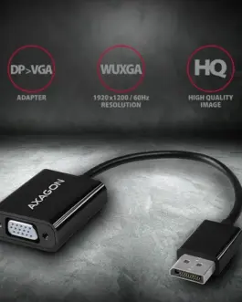Alternative view of AXAGON DisplayPort -> VGA адаптер FullHD, 1920*1200