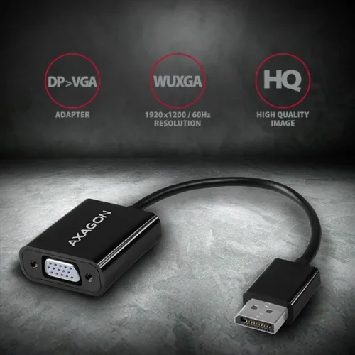 Alternative view of AXAGON DisplayPort -> VGA адаптер FullHD, 1920*1200