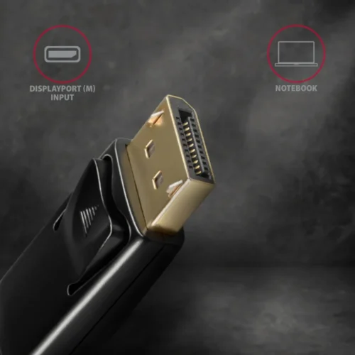 AXAGON DisplayPort > HDMI 1.4 кабел 1.8m 4K/30Hz