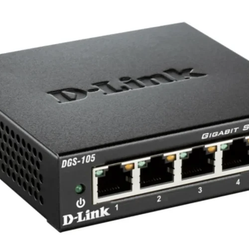 Alternative view of D-Link Switch DGS-105 5-port 10/100/1000