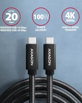 Alternative view of AXAGON AXAGON BUCM32-CM10AB wi re USB-C - USB-C 3.2 Ge