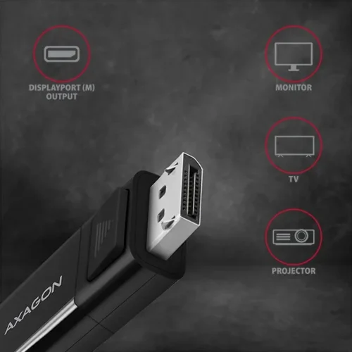 AXAGON кабел RVC-DPC USB-C on DispalyPort