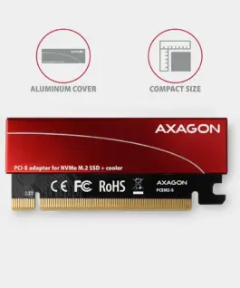 AXAGON PCEM2-S PCI-E 3.0 16x – M.2 SSD NVMe