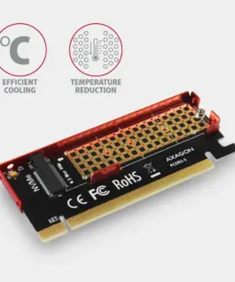 AXAGON PCEM2-S PCI-E 3.0 16x – M.2 SSD NVMe