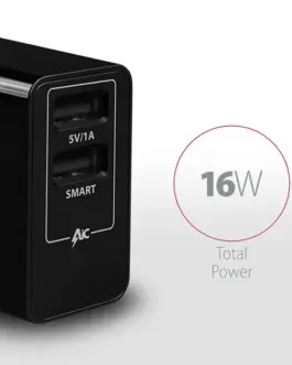 Alternative view of AXAGON AXAGON ACU-DS16 мрежово зарядно, 2x 5V-2.2A + 1A,