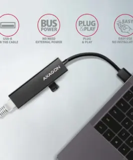 AXAGON Hub HMA-GL3A 3x USB-A + GLAN