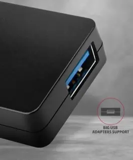 AXAGON HUE-G1A 4x USB3.2 Gen 1 SLIM hub w. 14cm Type-A кабел