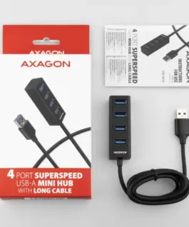 AXAGON MINI hub HUE-M1AL 4x USB 3.2 Gen 1