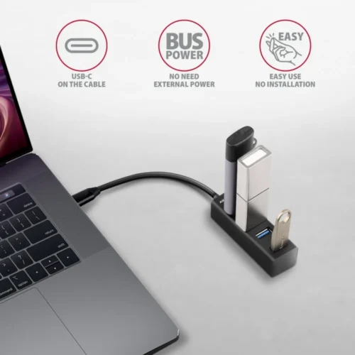 AXAGON MINI hub HUE-M1C 4x USB3.2 Gen 1
