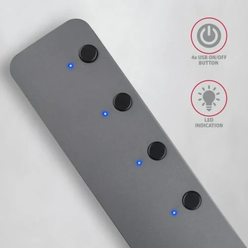 AXAGON Hub HUE-MSA 4x USB3.2 Gen 1 SWITCH