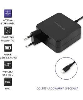 Qoltec адаптер 90W 20.3V 4.5A USB-C