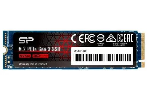 Silicon Power P34A80 1TB PCIe M.2 NVMe SSD 3400/3000MB/s