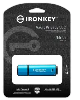 Alternative view of Kingston Pendrive 16GB IronKey Vault Privacy 50C AES-256 FIPS-197