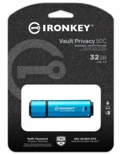 Alternative view of Kingston Pendrive 32GB IronKey Vault Privacy 50C AES-256 FIPS-197