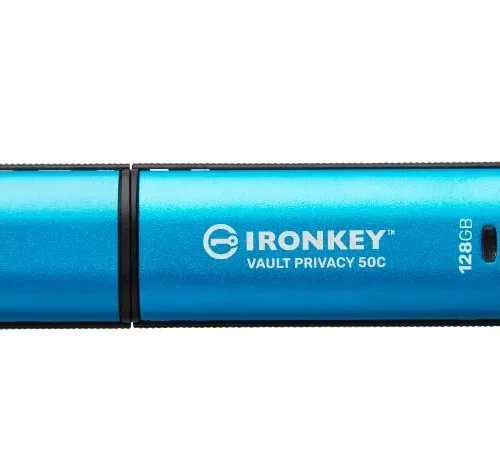 Kingston Pendrive 128GB IronKey Vault Privacy 50C AES-256 FIPS-197