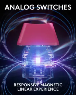 Alternative view of Геймърска механична клавиатура Logitech G Pro X RAPID TKL, Magnetic Analog Switch, Magenta